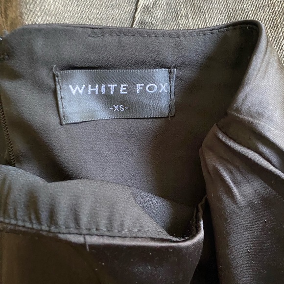 White fox boutique "Ellery Mini Skirt Black" ; mini silk skirt - Picture 3 of 5